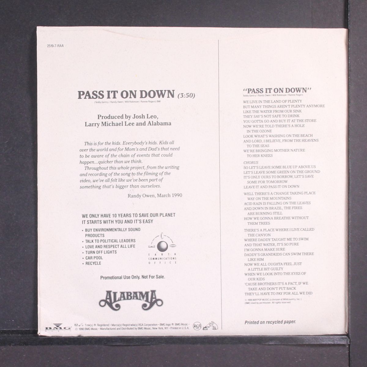 pass it on down by ALABAMA