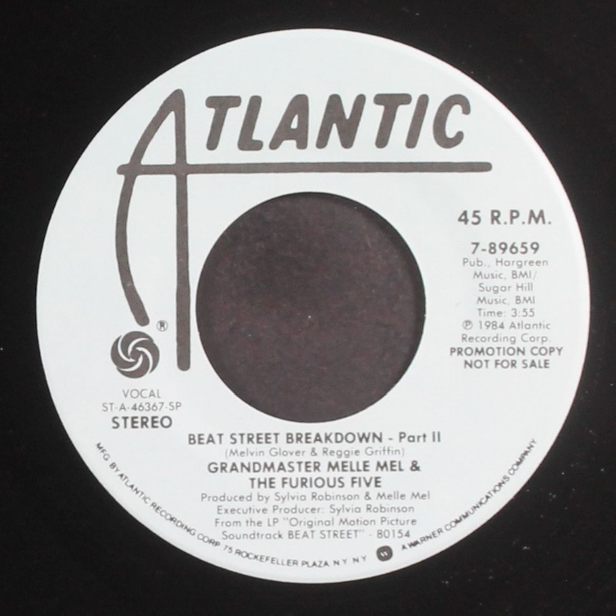 beat street breakdown by GRANDMASTER MELLE MEL & FURIOUS FIVE