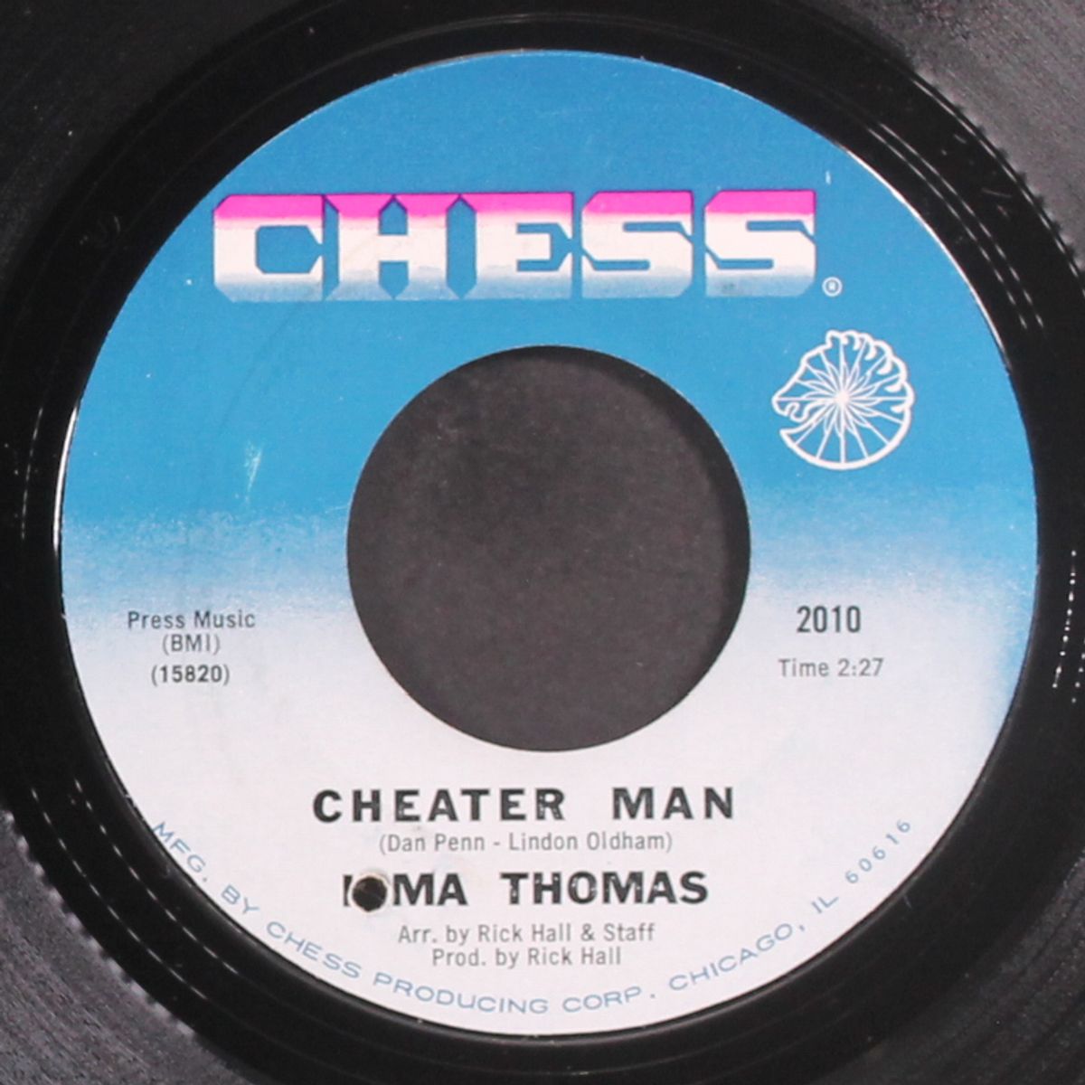 somewhere crying / cheater man by IRMA THOMAS