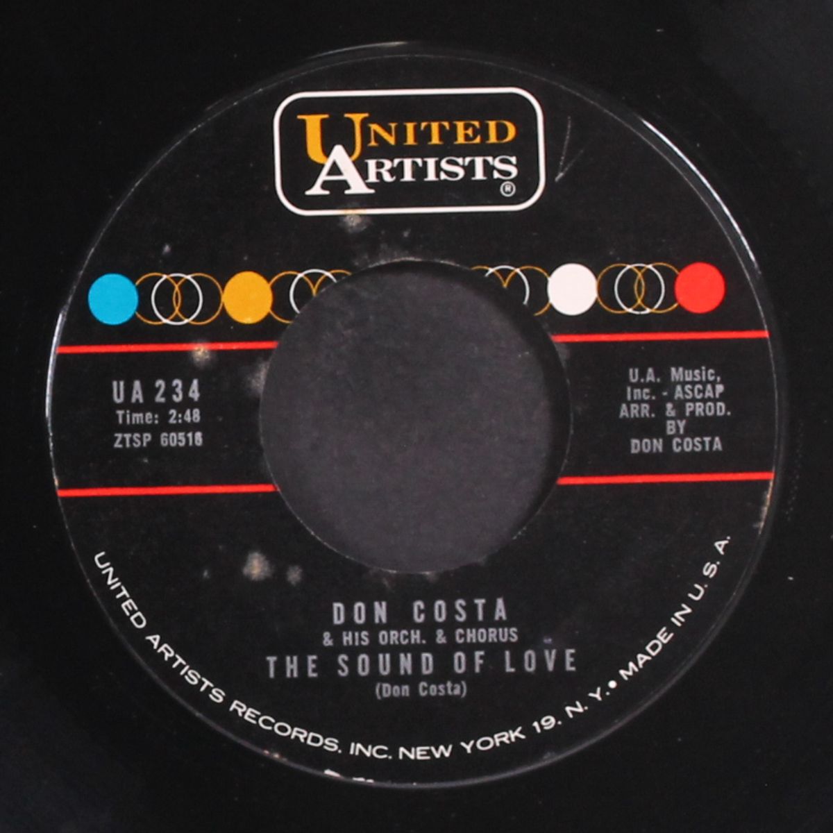 never on sunday / the sound of love by DON COSTA