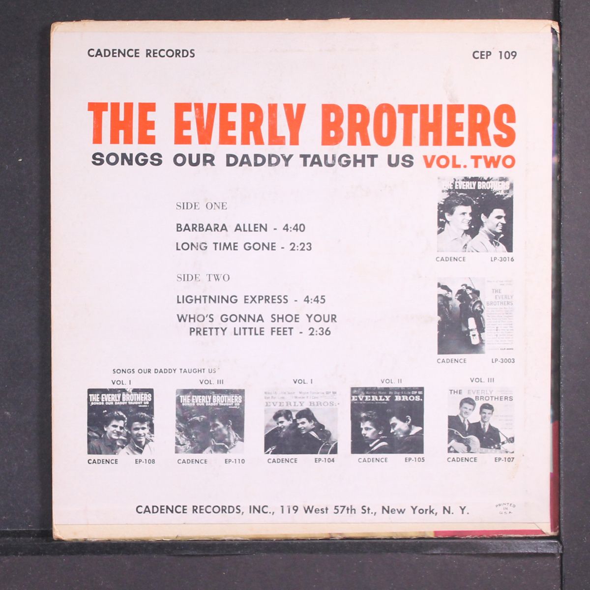 songs our daddy taught us, vol. 2 by EVERLY BROTHERS