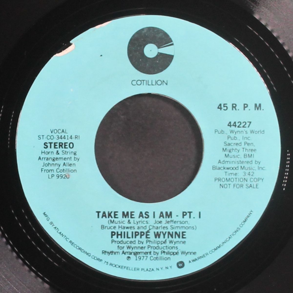 take me as i am / mono by PHILIPPE WYNNE