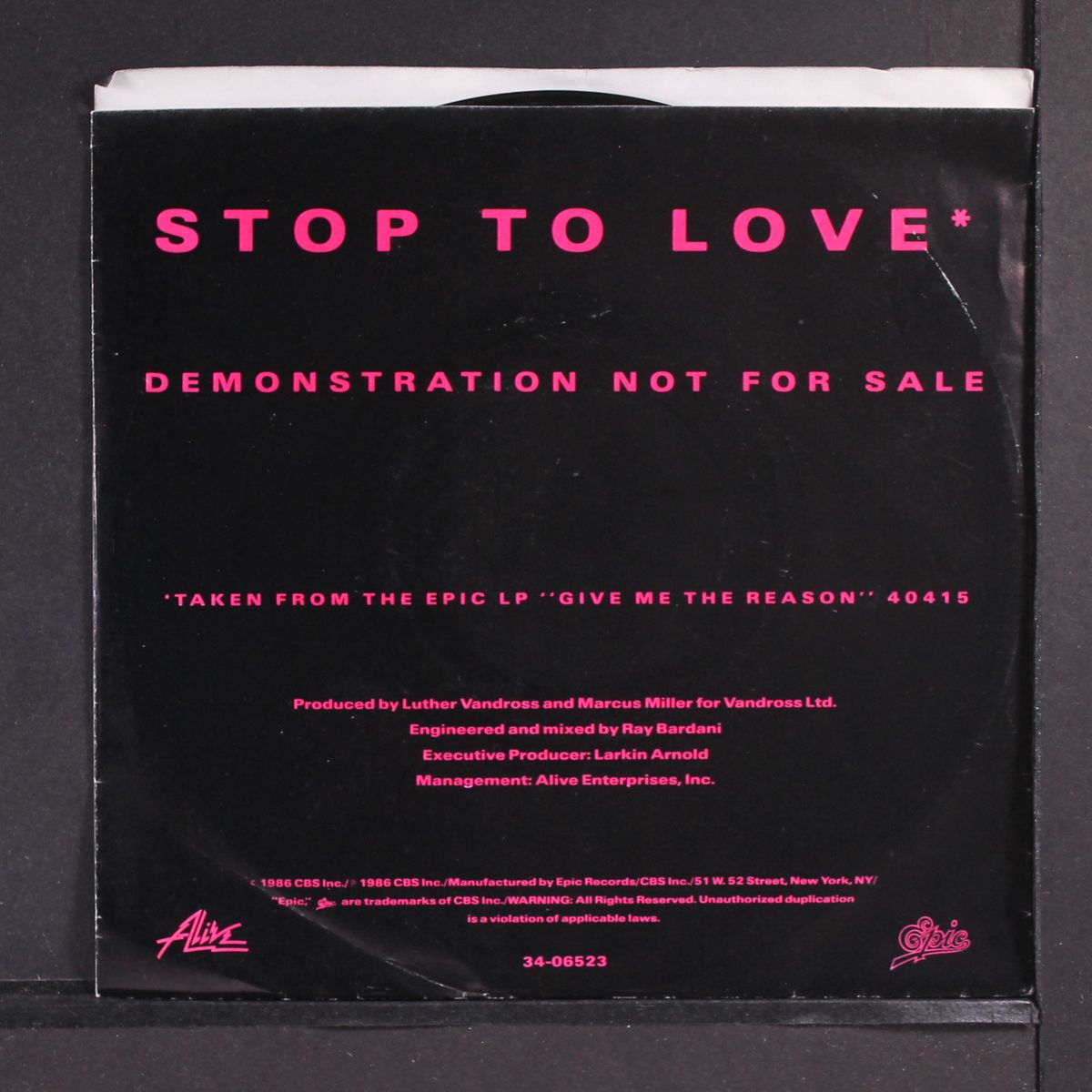 stop to love / same by LUTHER VANDROSS