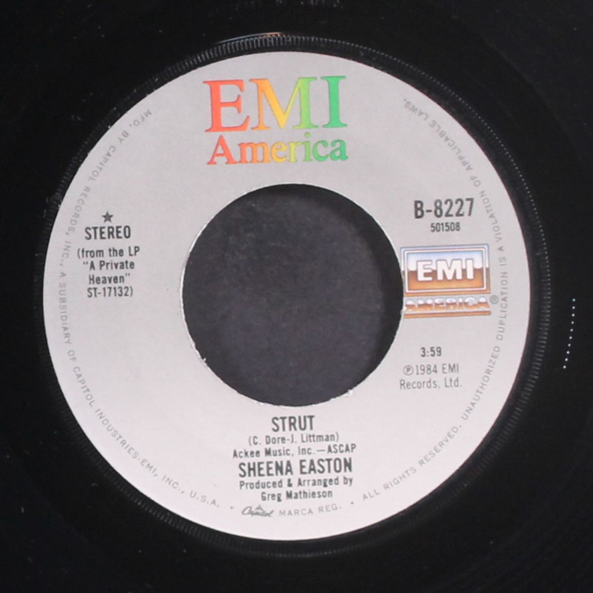 strut / letters from the road by SHEENA EASTON