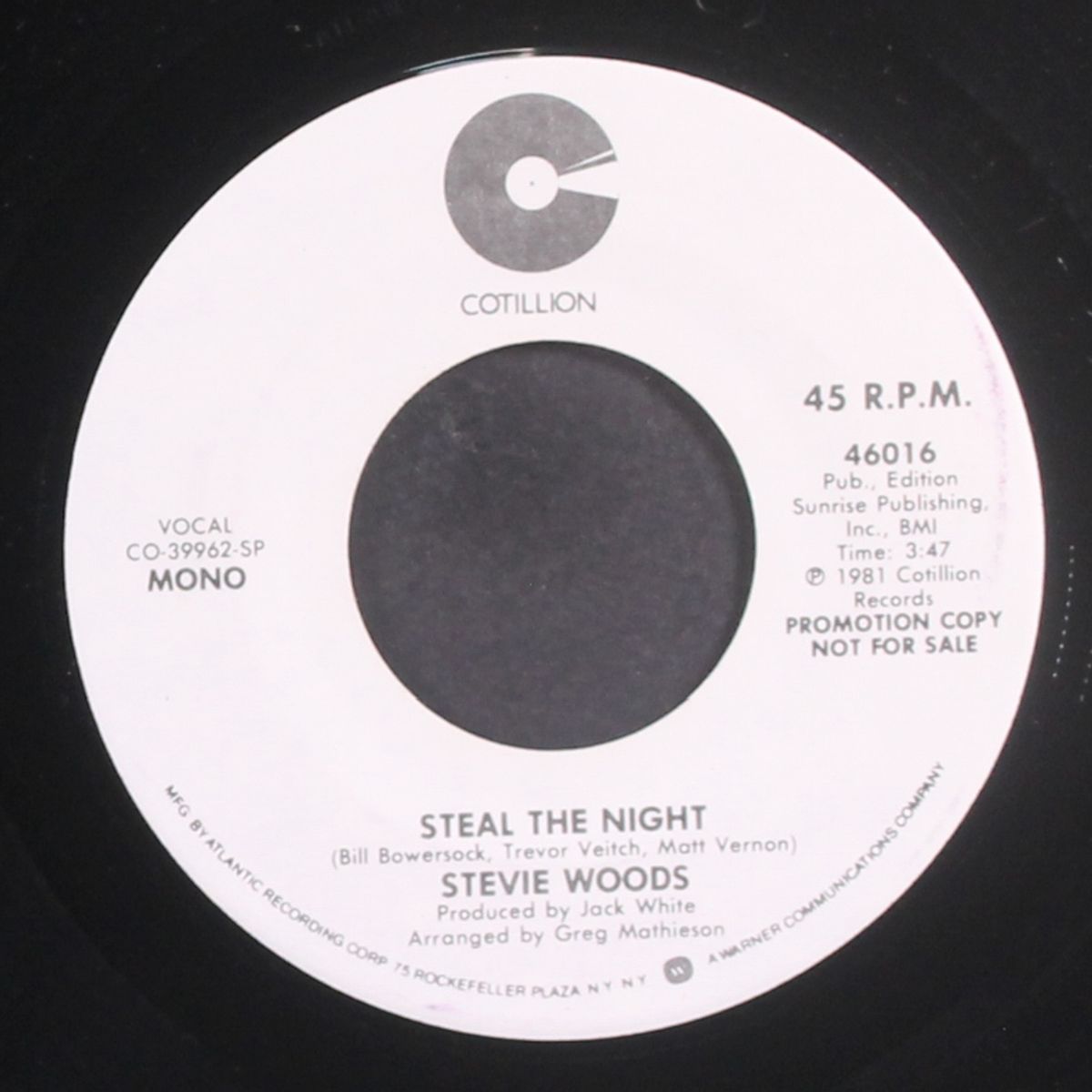 steal the night / mono by STEVIE WOODS