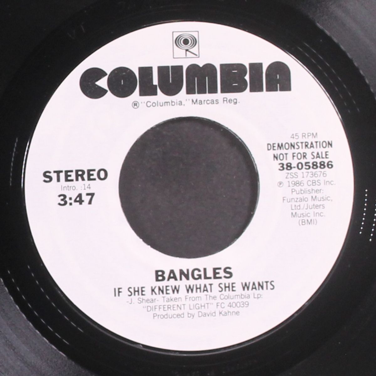 if she knew what she wants / not like you by BANGLES
