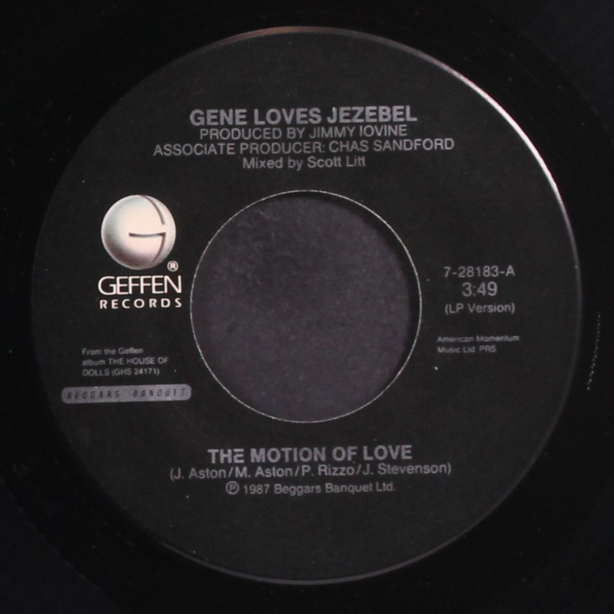 the motion of love / bugg's bruises by GENE LOVES JEZEBEL