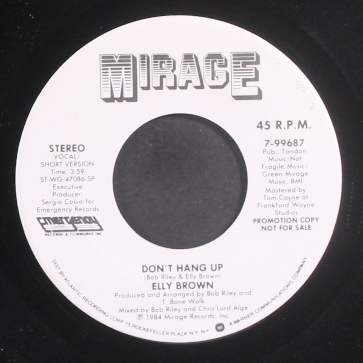 don't hang up / same by ELLY BROWN