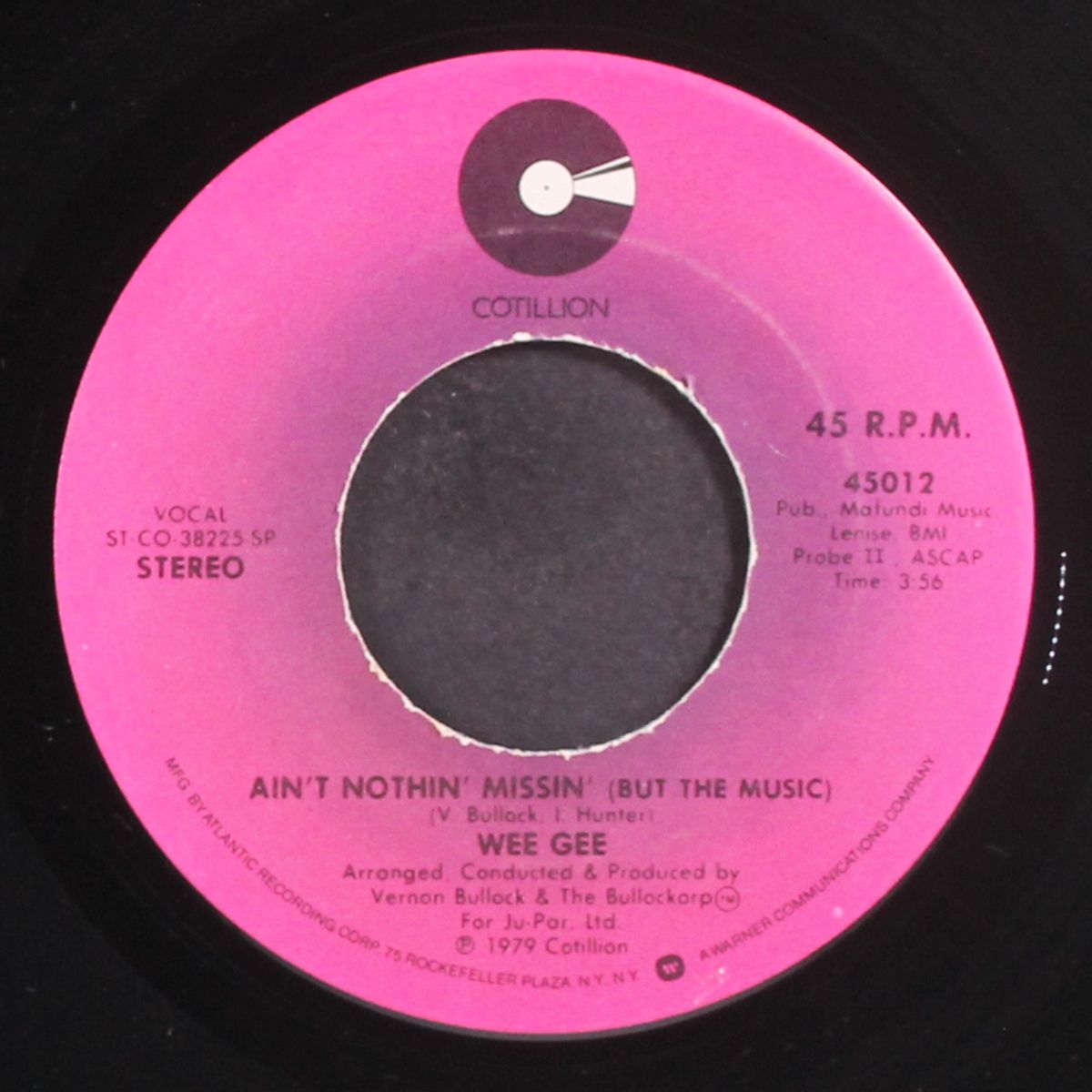 ain't nothin' missin' / hold on by WEE GEE