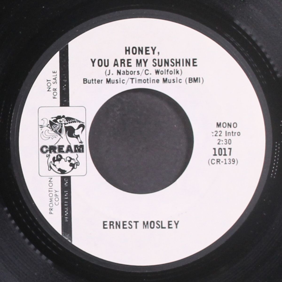 honey, you are my sunshine / mono by ERNEST MOSLEY