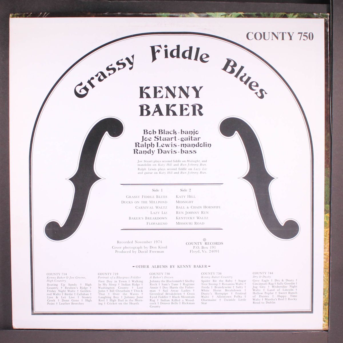 grassy fiddle blues by KENNY BAKER