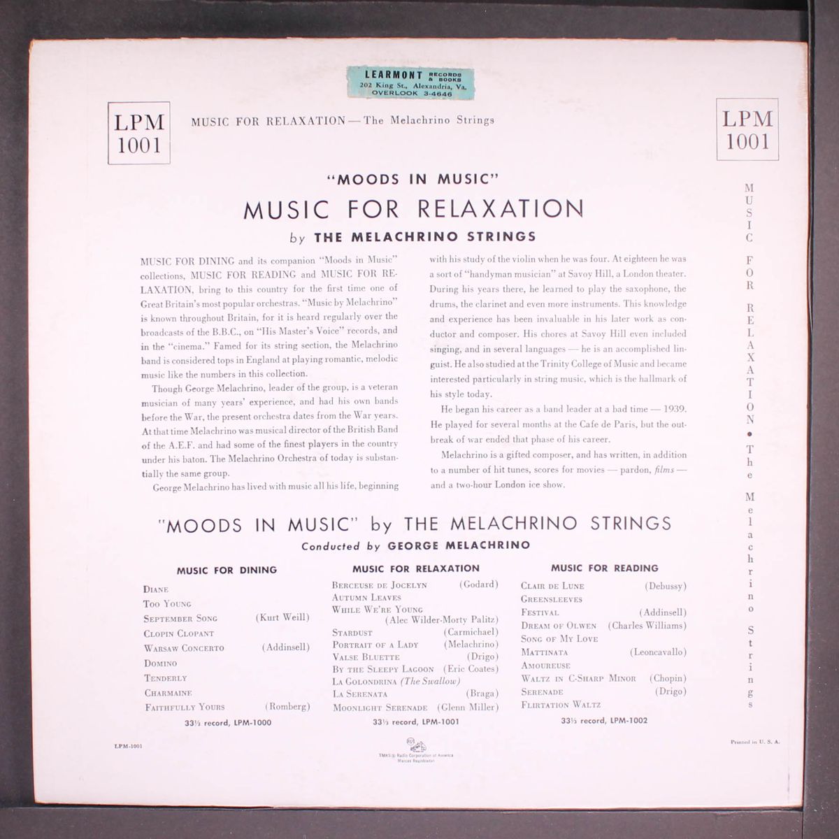 music for relaxation by MELACHRINO STRINGS