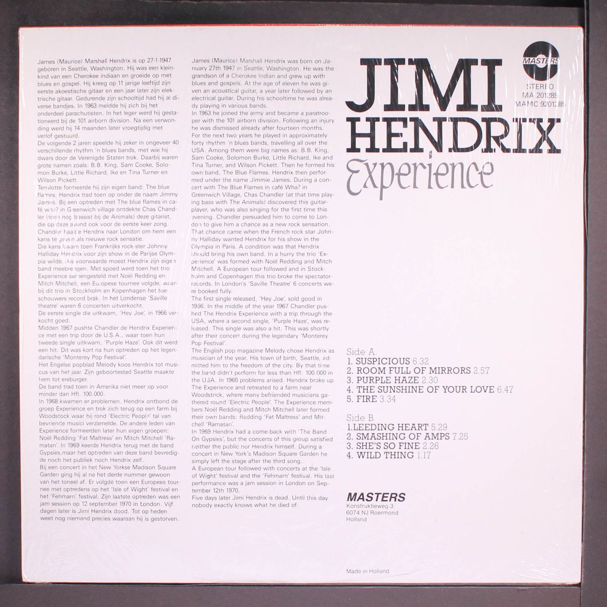 experience by JIMI HENDRIX