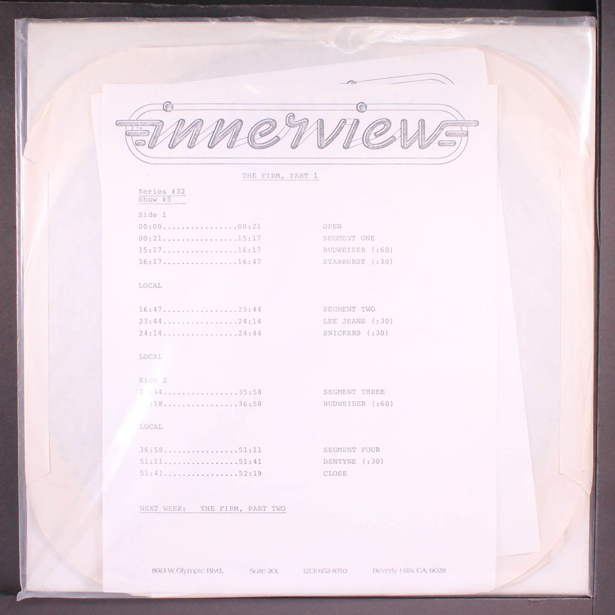 jim ladd hosts: innerview by THE FIRM