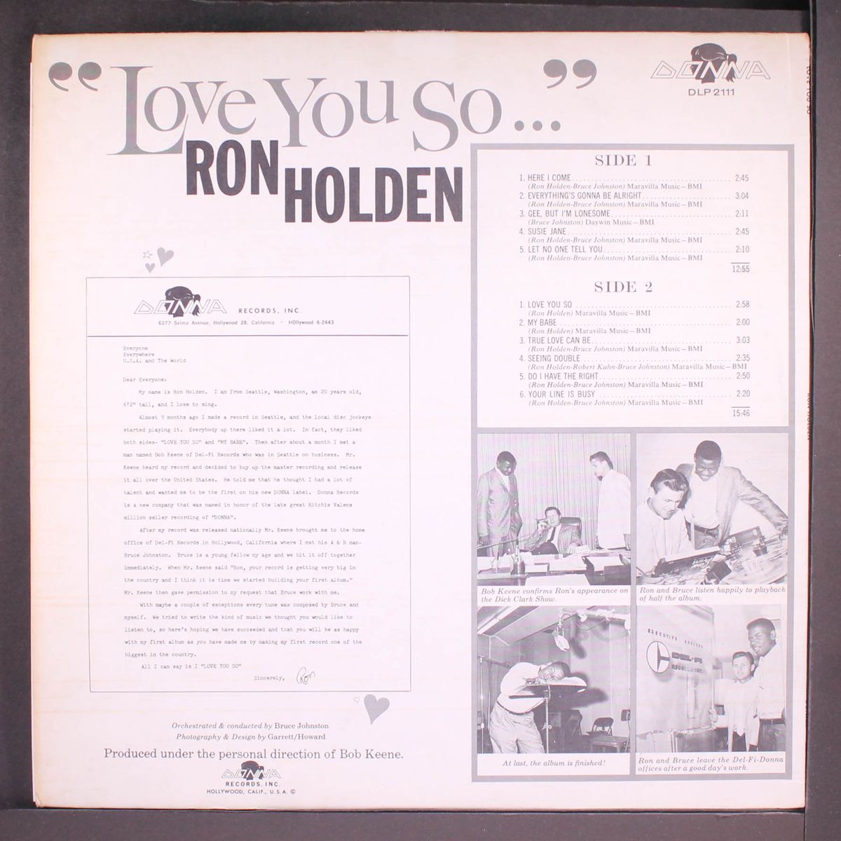 love you so... by RON HOLDEN