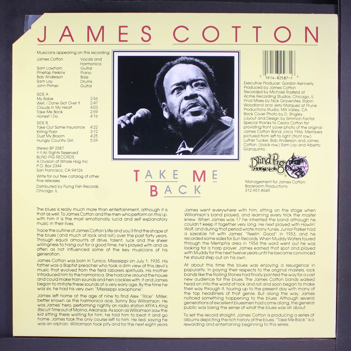 take me back by JAMES COTTON