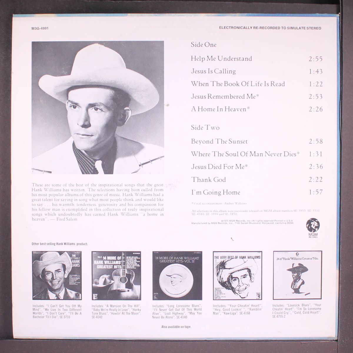 a home in heaven by HANK WILLIAMS