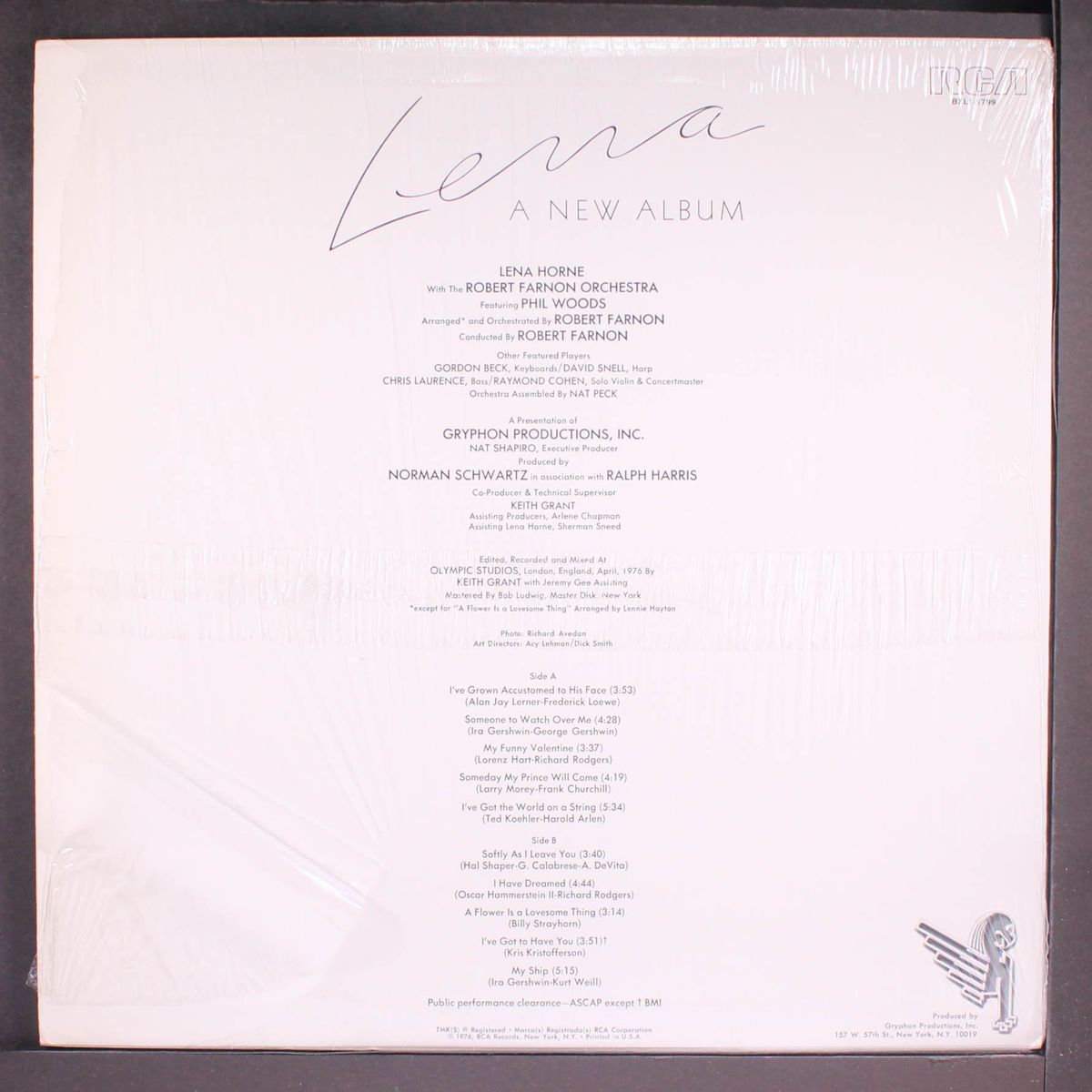 a new album by LENA HORNE
