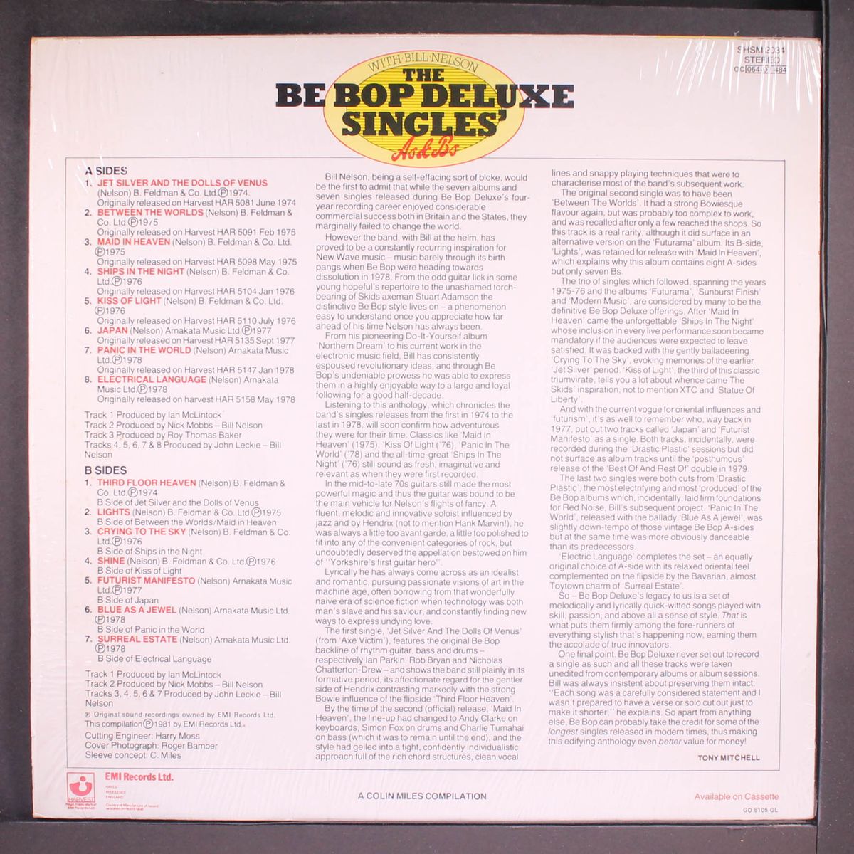 singles a's & b's by BE-BOP DELUXE
