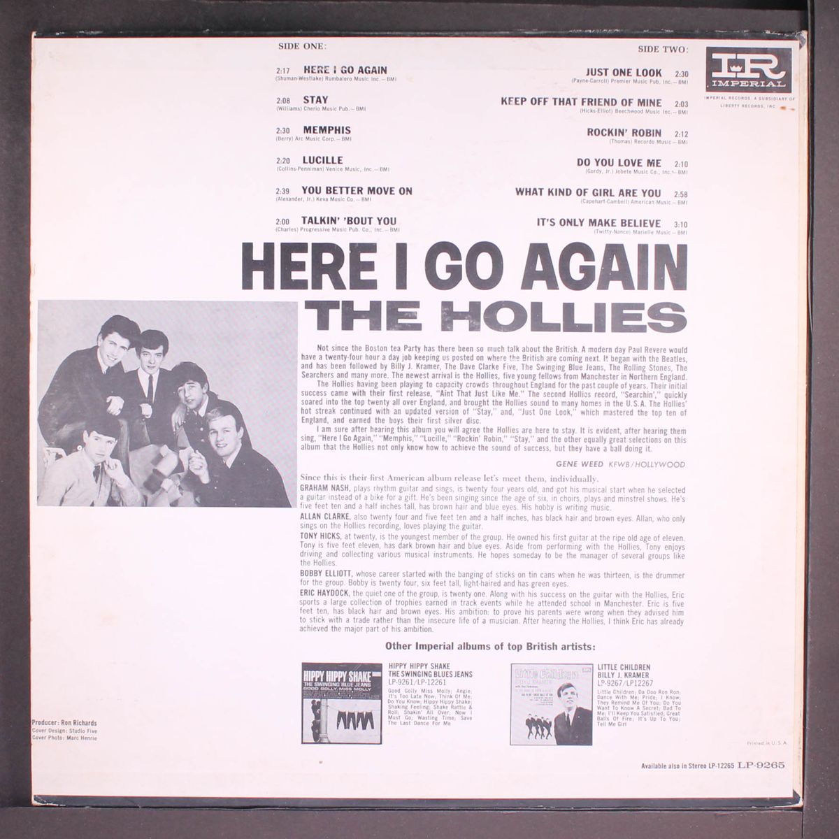 here i go again by HOLLIES
