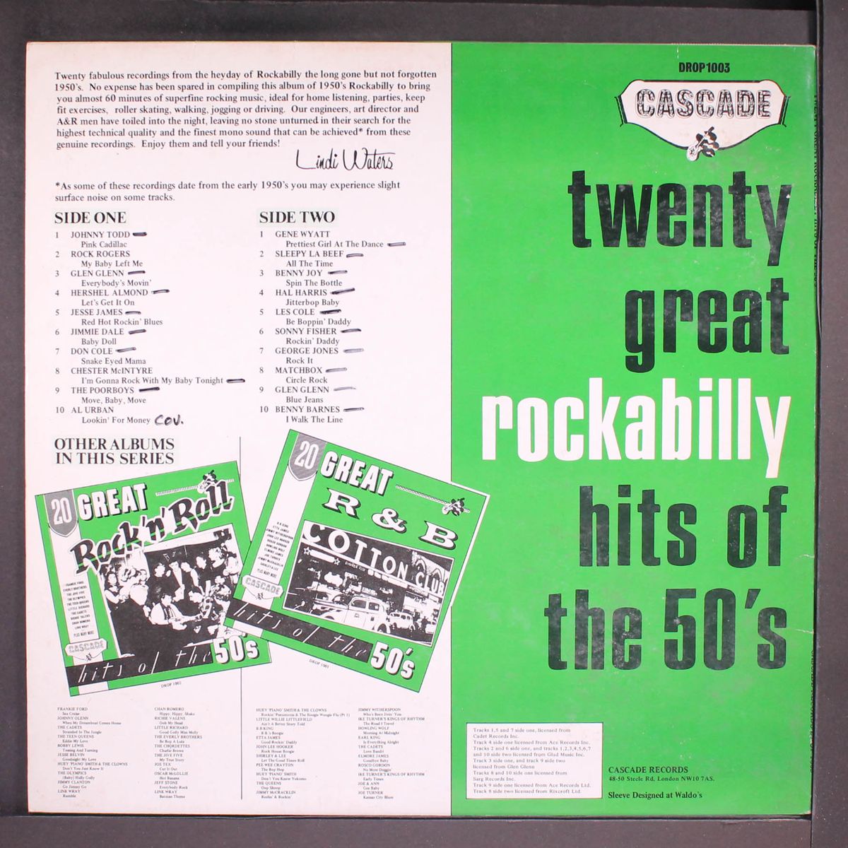 20 great rockabilly hits of the 50's by VARIOUS