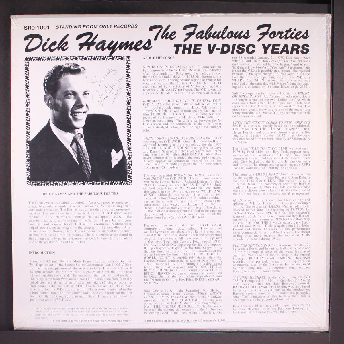 the fabulous forties by DICK HAYMES