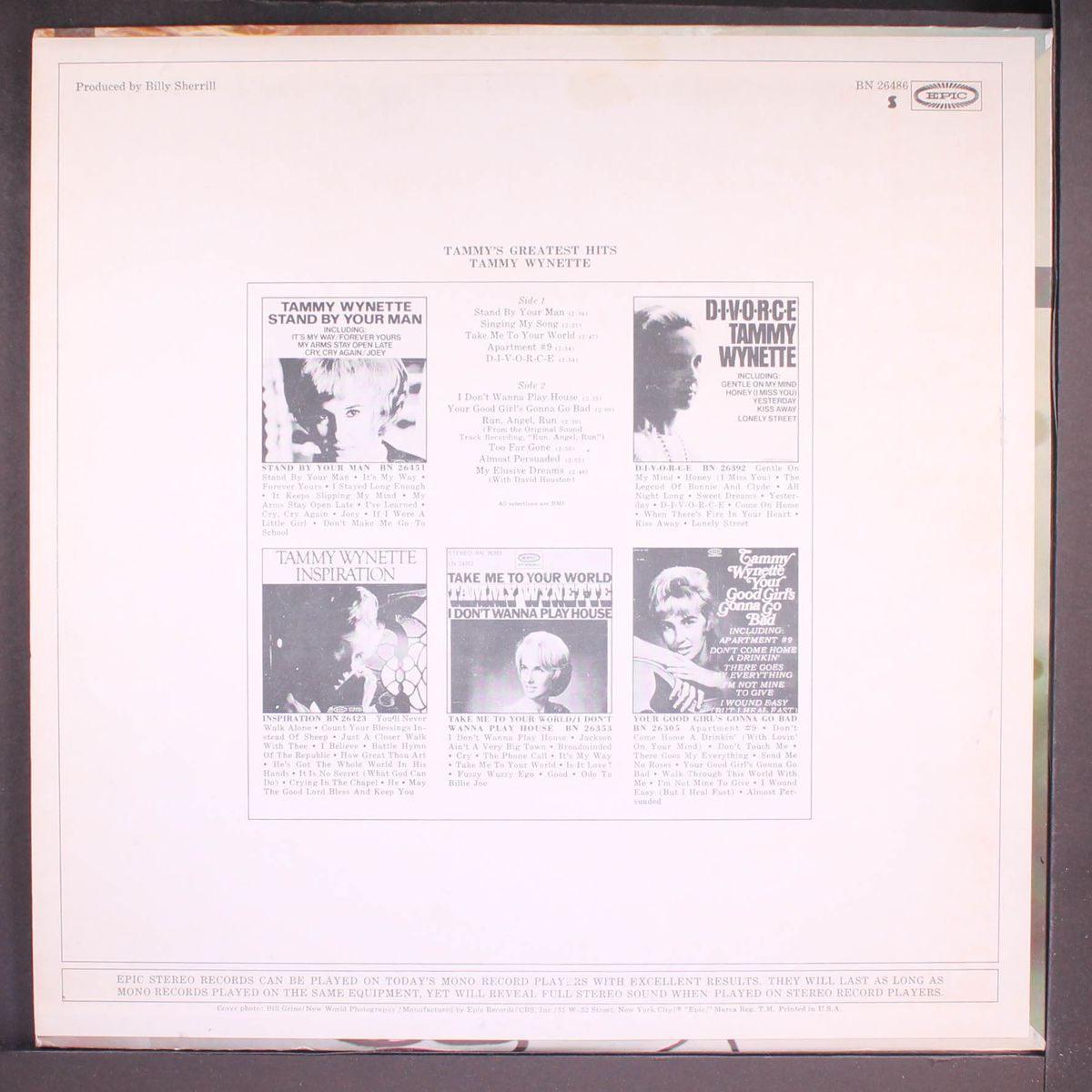 greatest hits by TAMMY WYNETTE