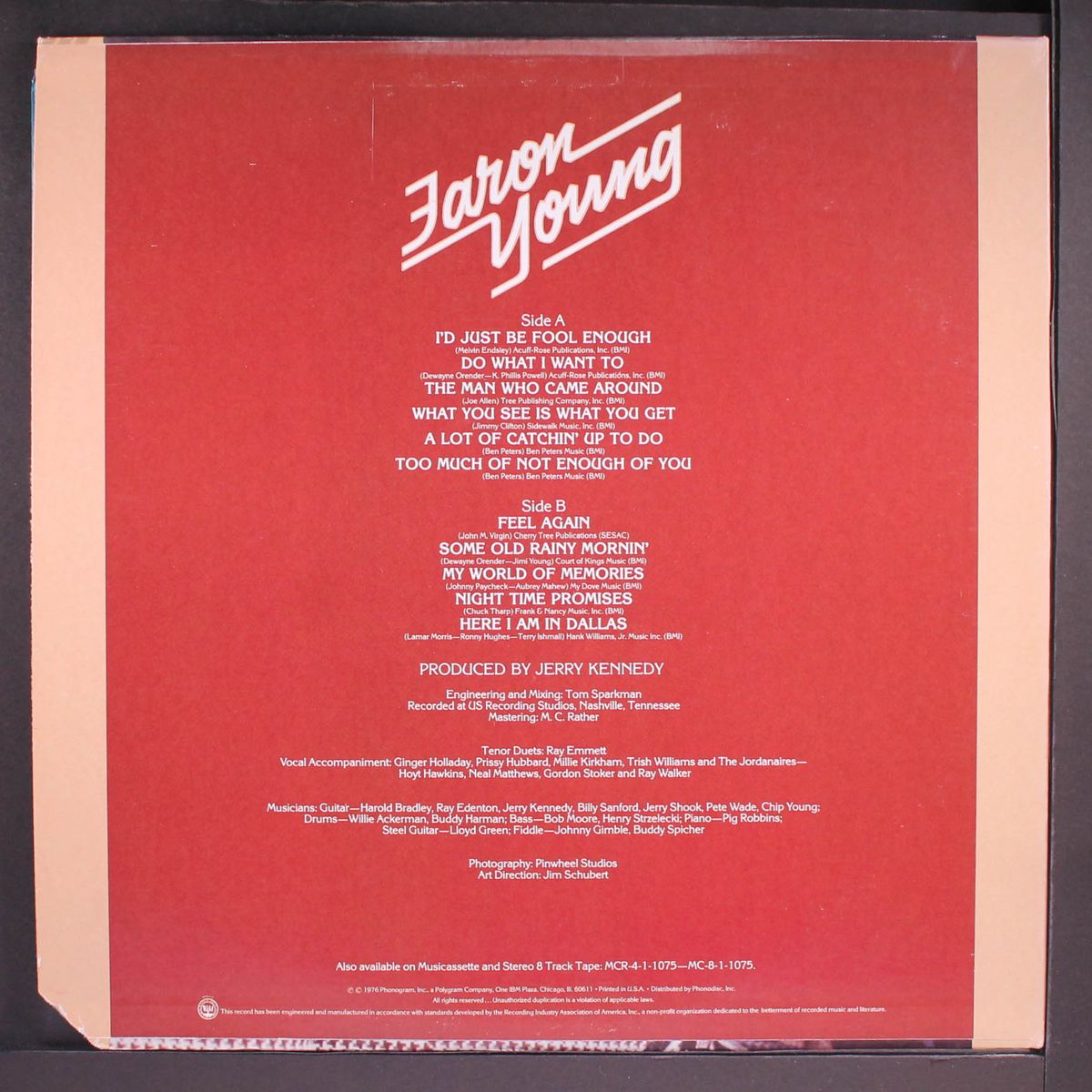 i'd just be fool enough by FARON YOUNG