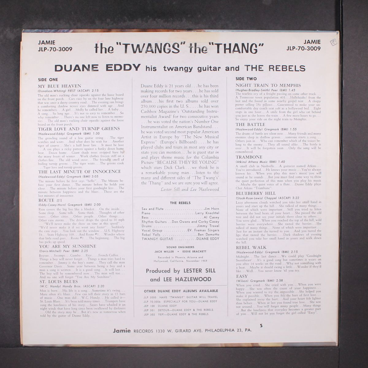 the twangs the thang by DUANE EDDY