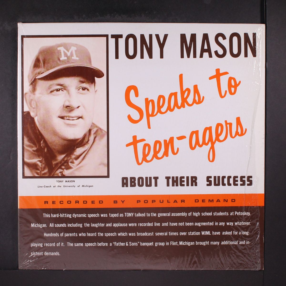 speaks to teen-agers about their success by TONY MASON