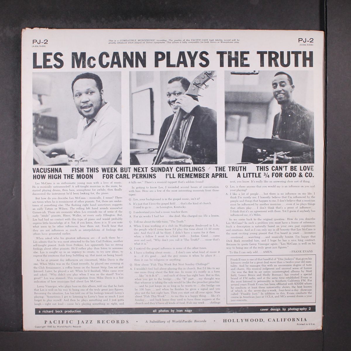 plays the truth by LES MCCANN