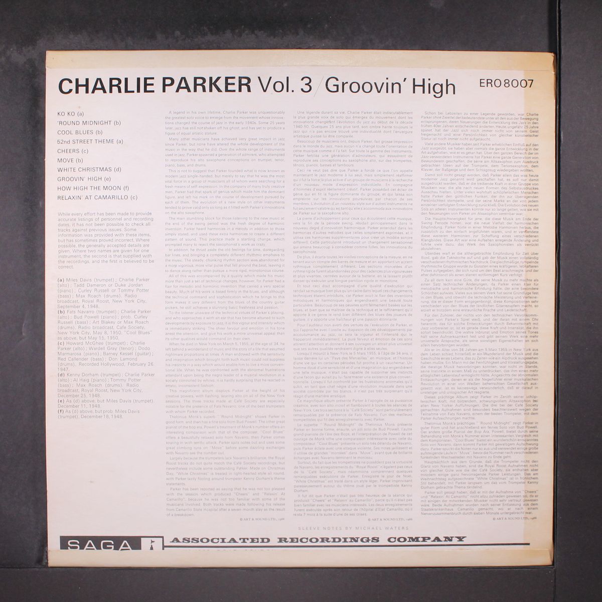 groovin' high, vol. 3 by CHARLIE PARKER