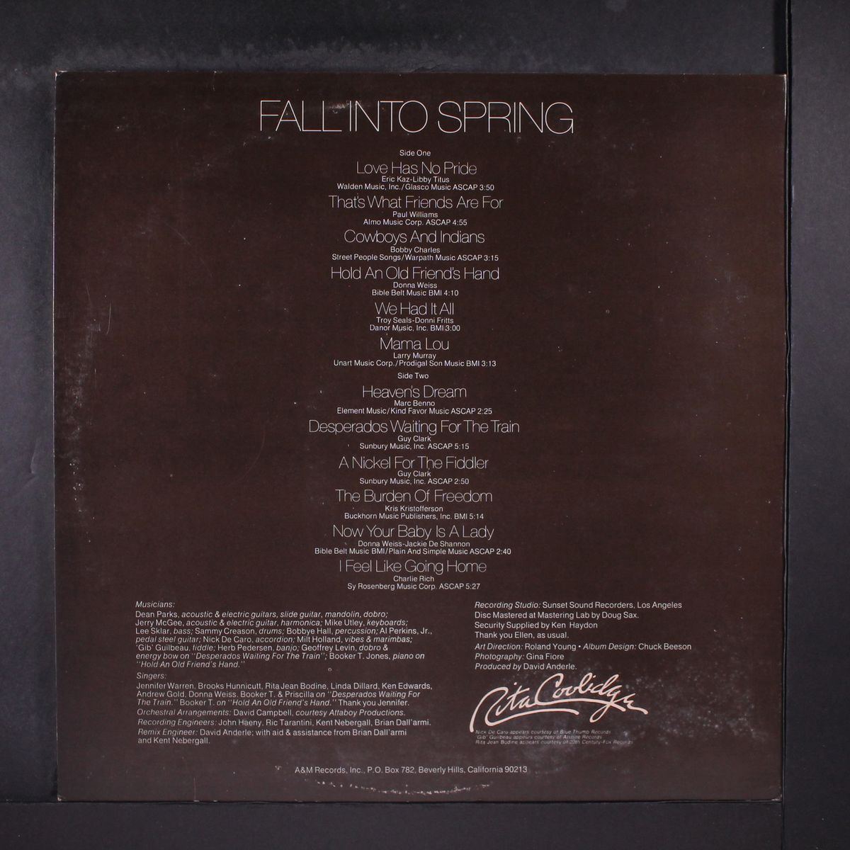 fall into spring by RITA COOLIDGE