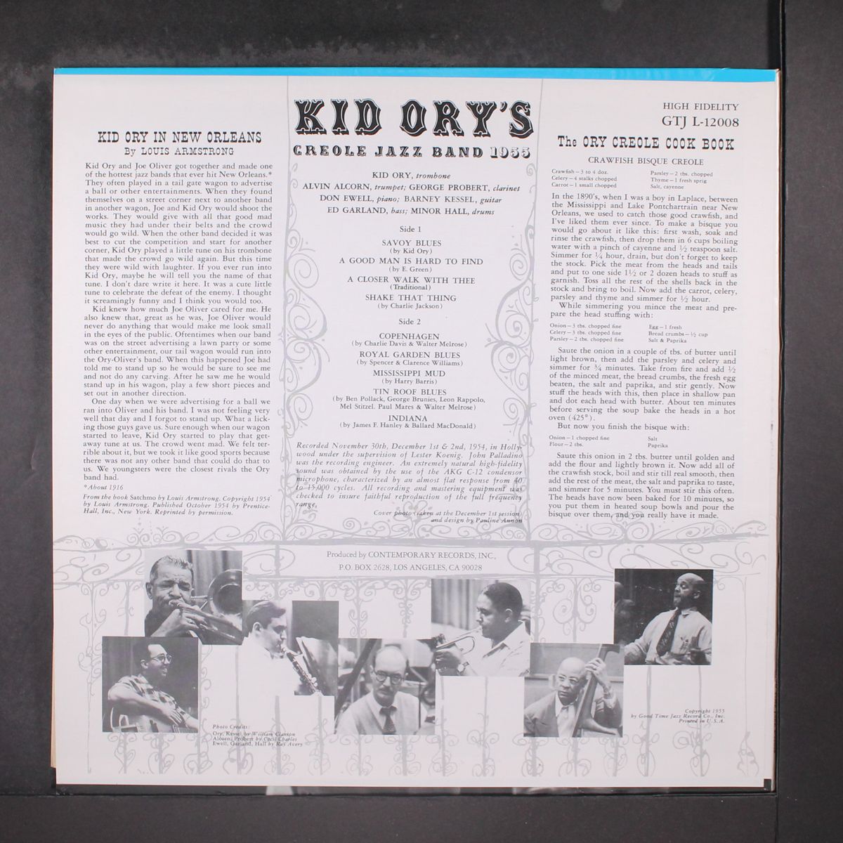 creole jazz band 1955 by KID ORY