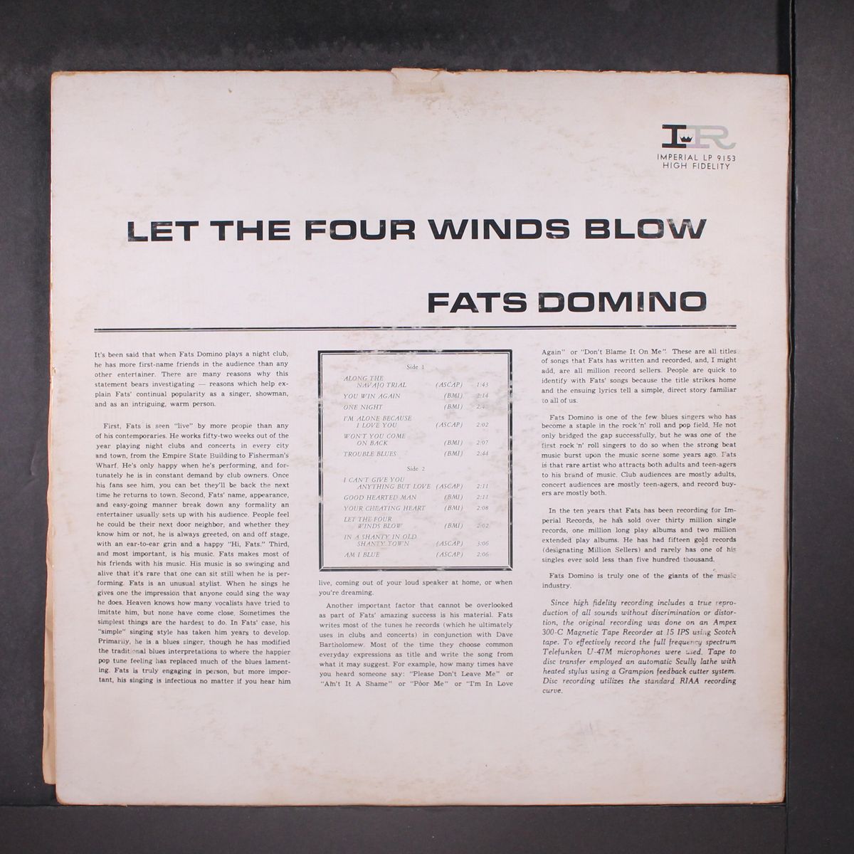 let the four winds blow by FATS DOMINO