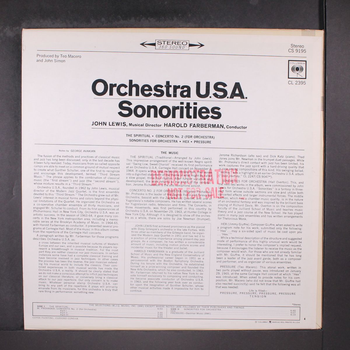 sonorities by ORCHESTRA U.S.A.