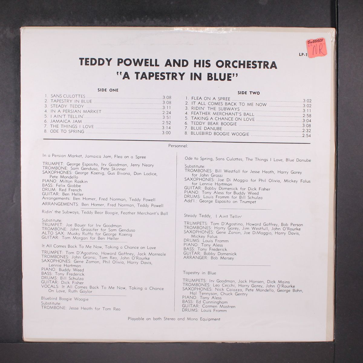 tapestry in blue by TEDDY POWELL