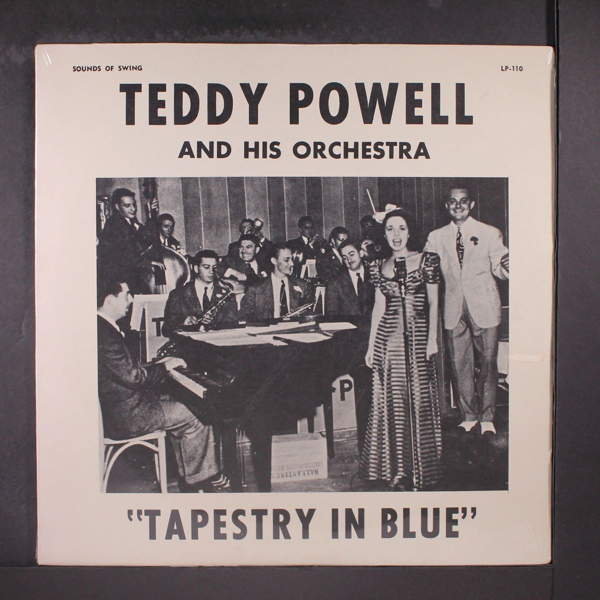 tapestry in blue by TEDDY POWELL