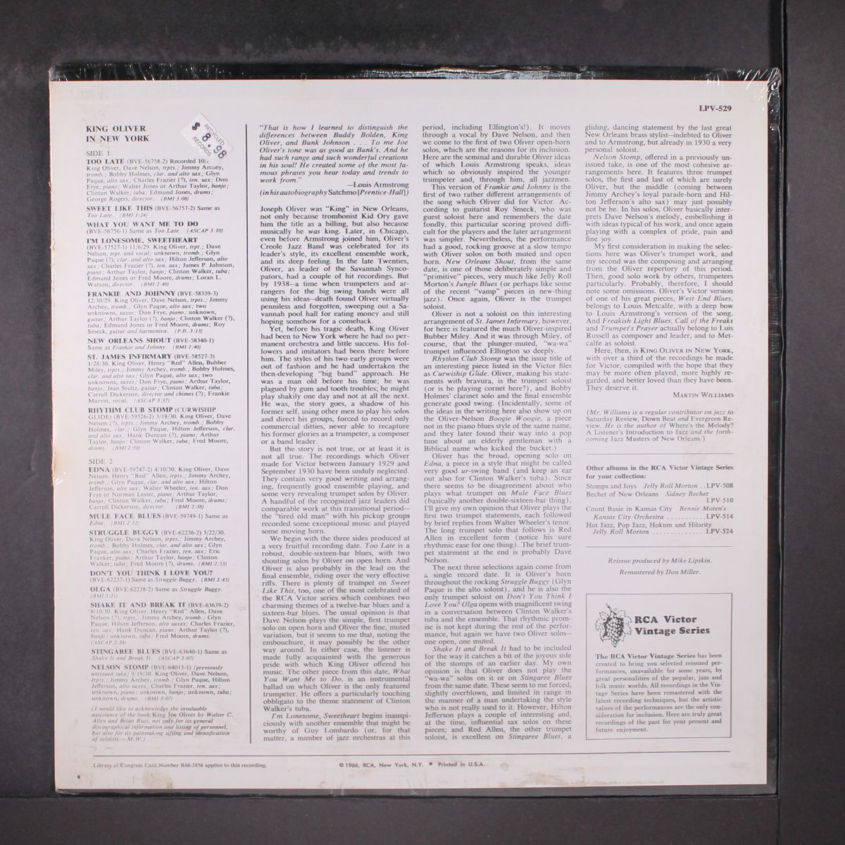 in new york by KING OLIVER