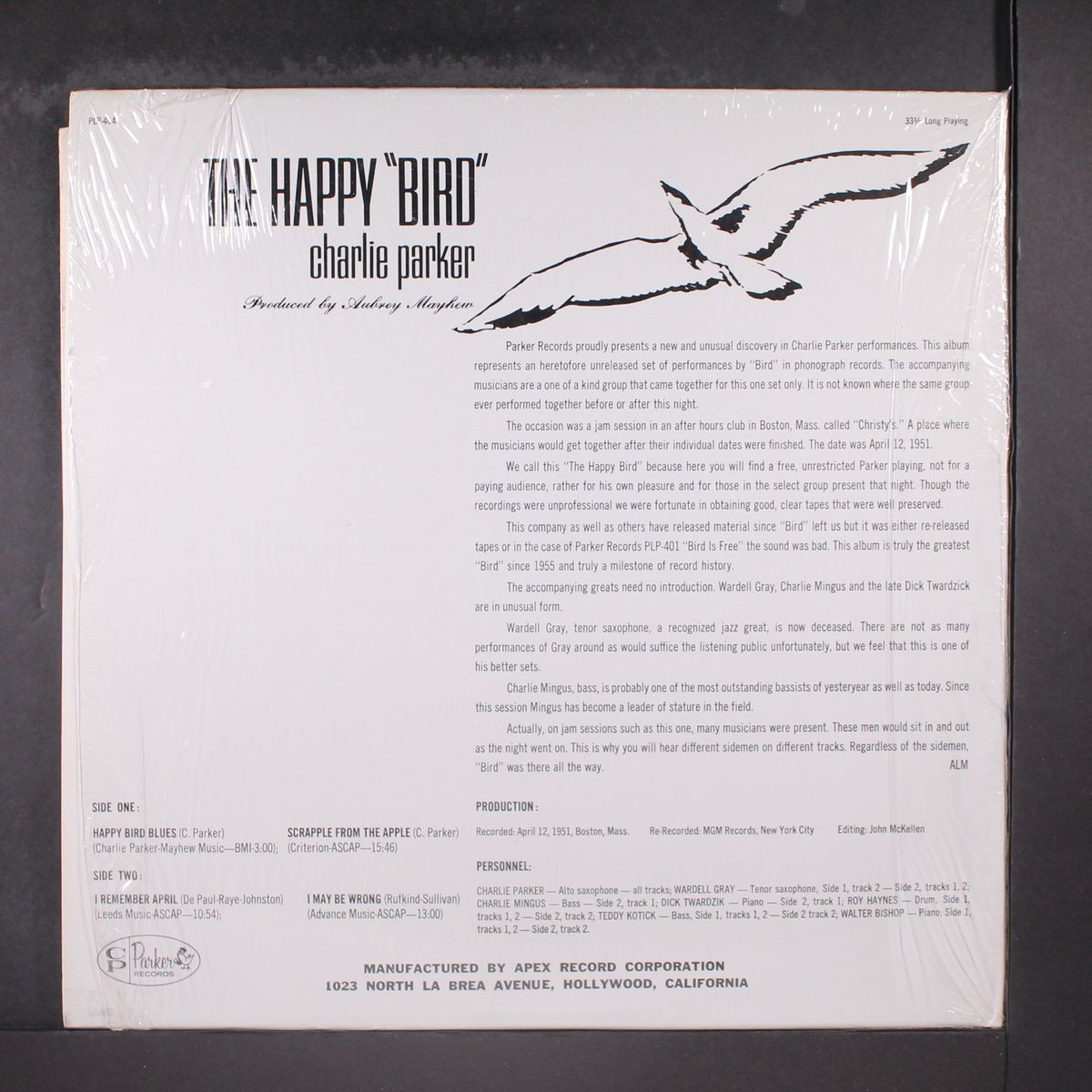 the happy bird by CHARLIE PARKER