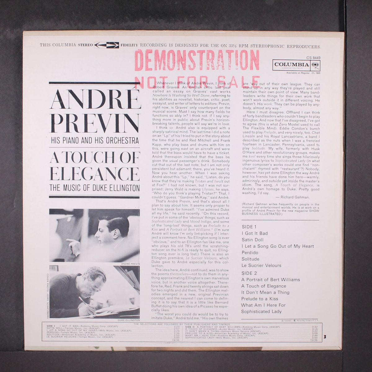 a touch of elegance by ANDRE PREVIN