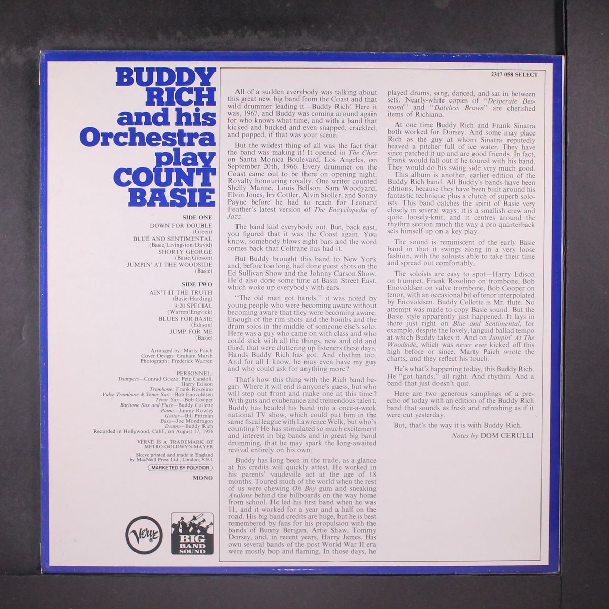 the big band sound of by BUDDY RICH