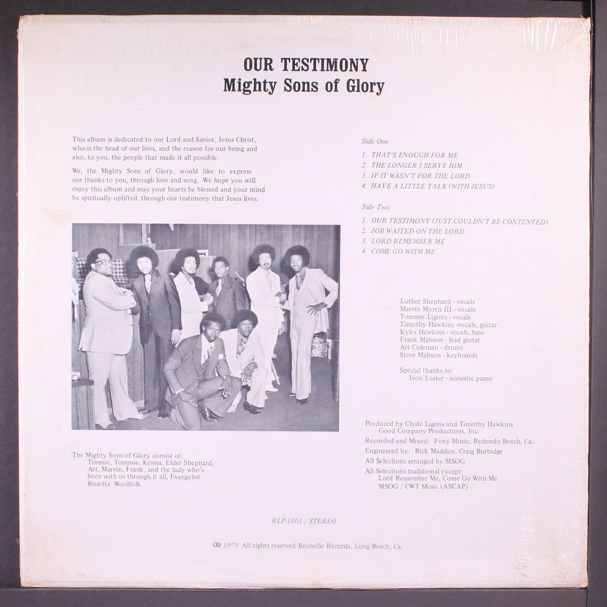 our testimony by MIGHTY SONS OF GLORY
