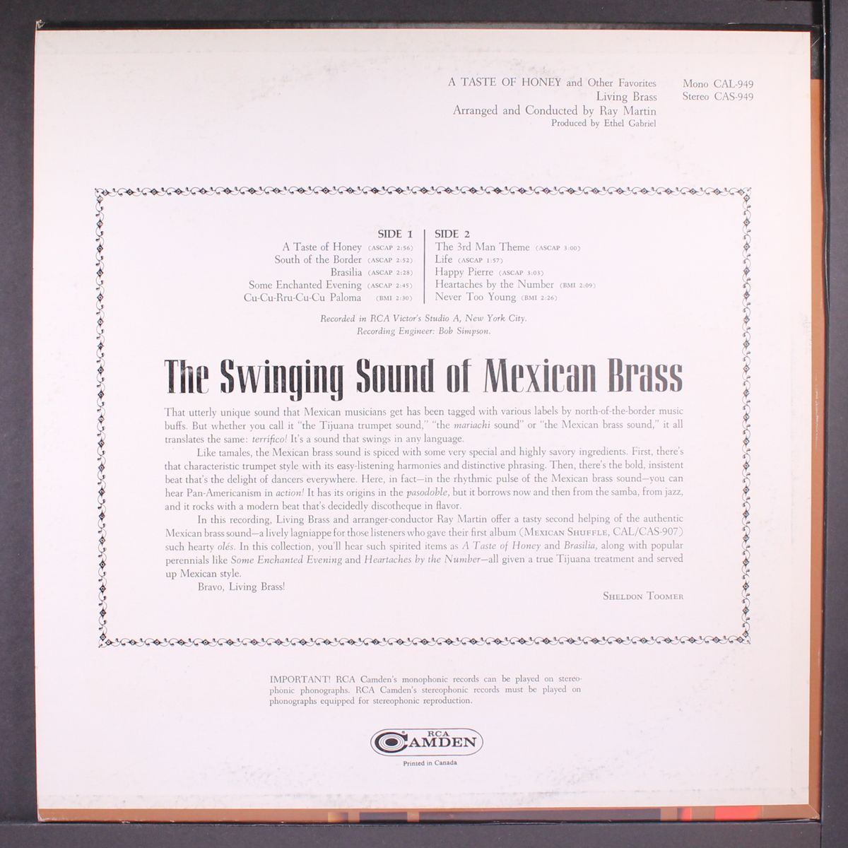 a taste of honey by LIVING BRASS
