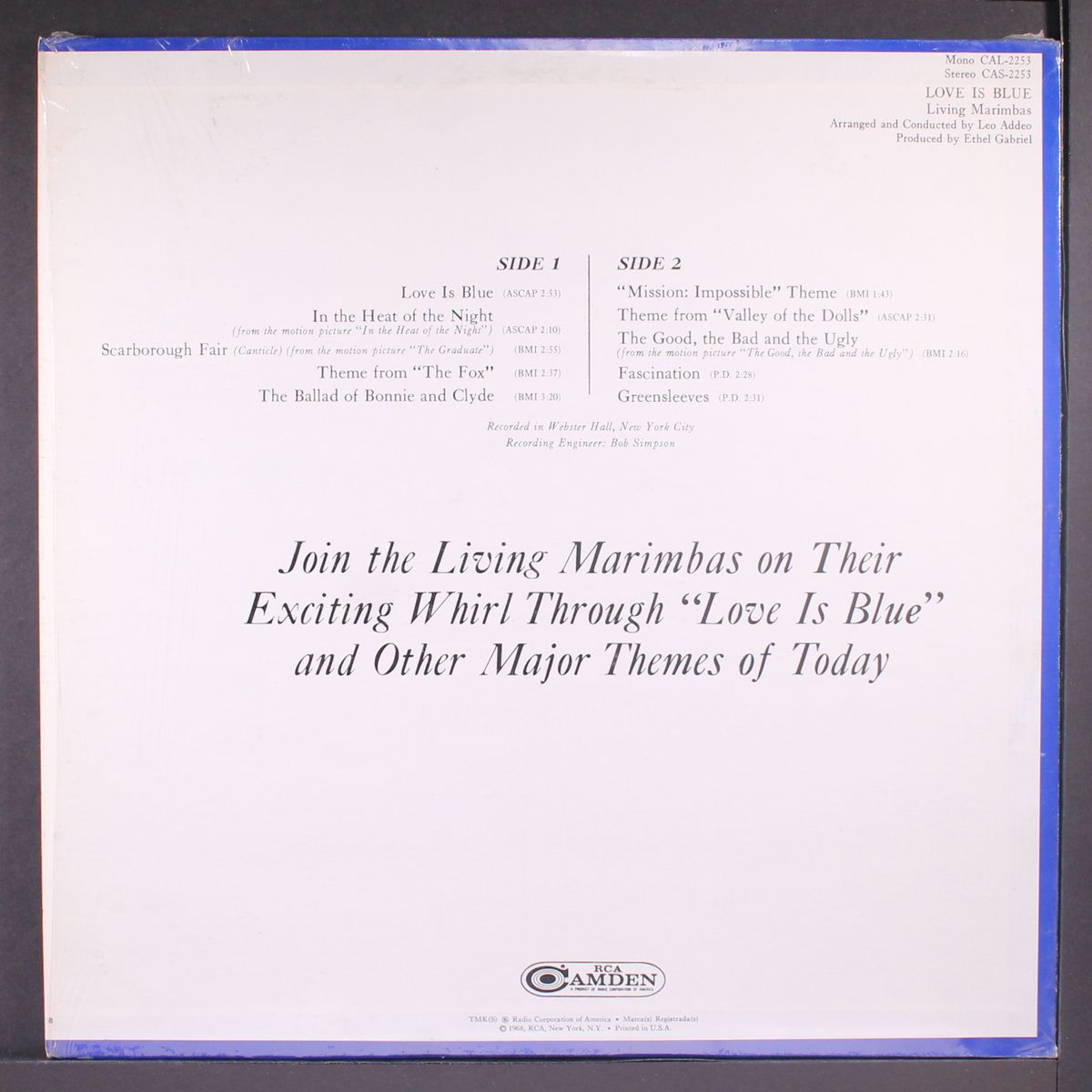 love is blue by LIVING MARIMBAS
