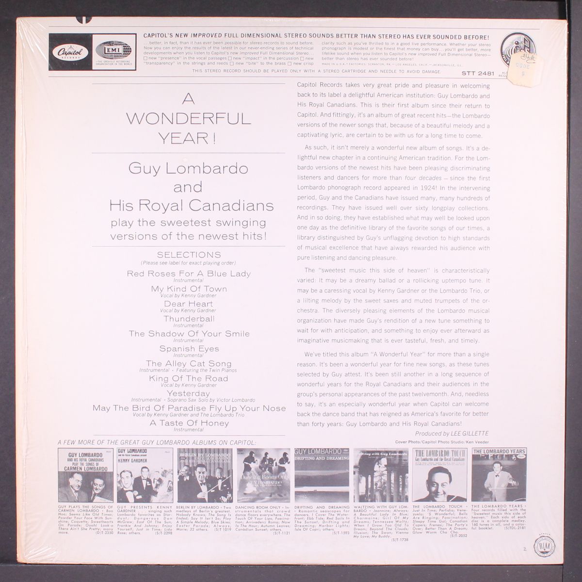 a wonderful year! by GUY LOMBARDO