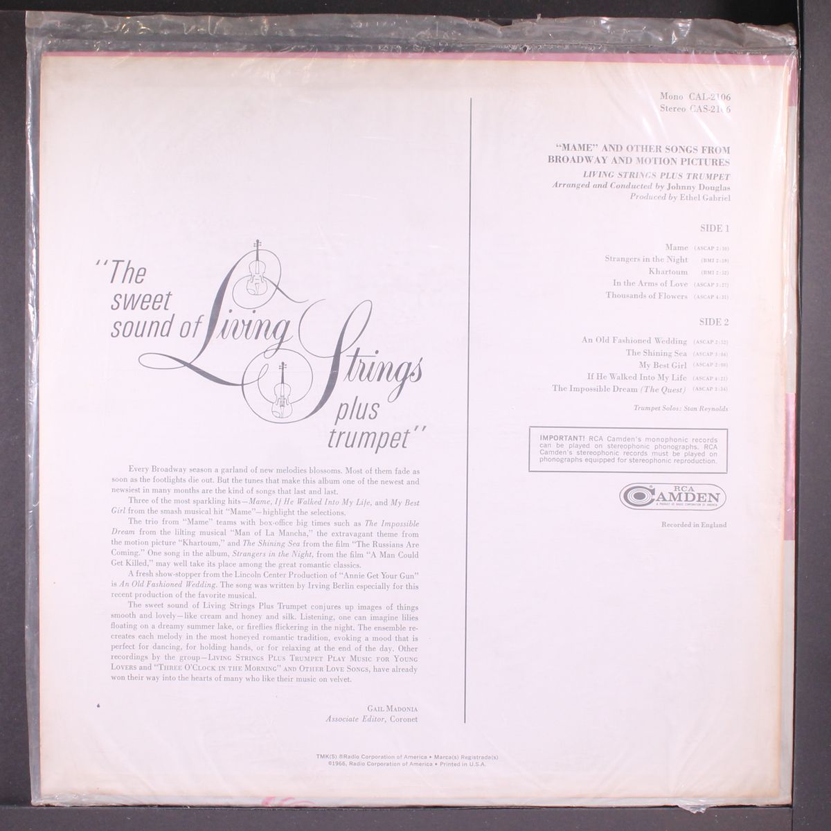 music from mame by LIVING STRINGS