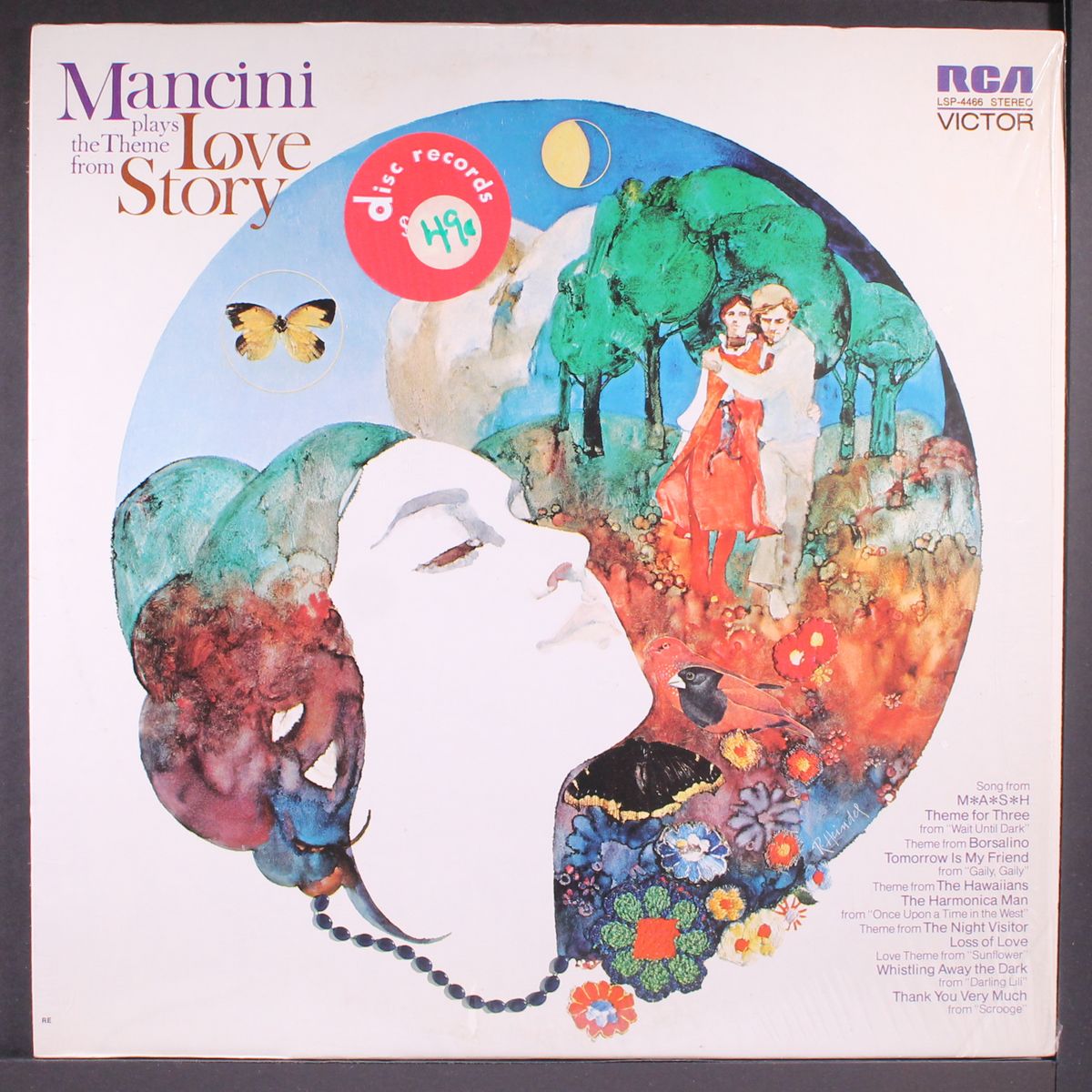 plays the theme from love story by HENRY MANCINI