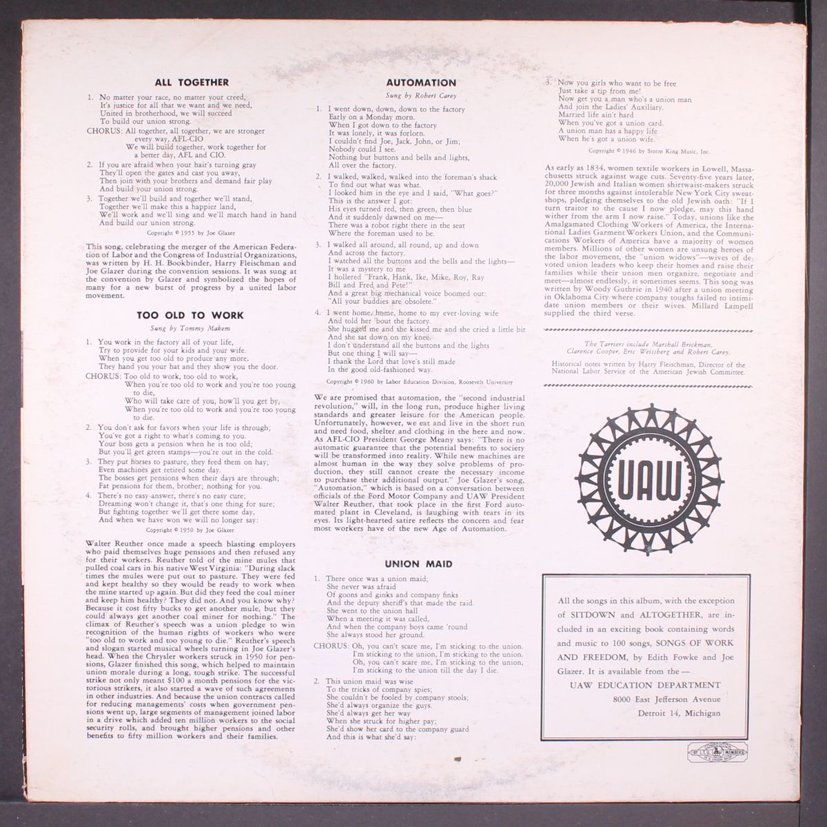 songs for a better tomorrow by VARIOUS