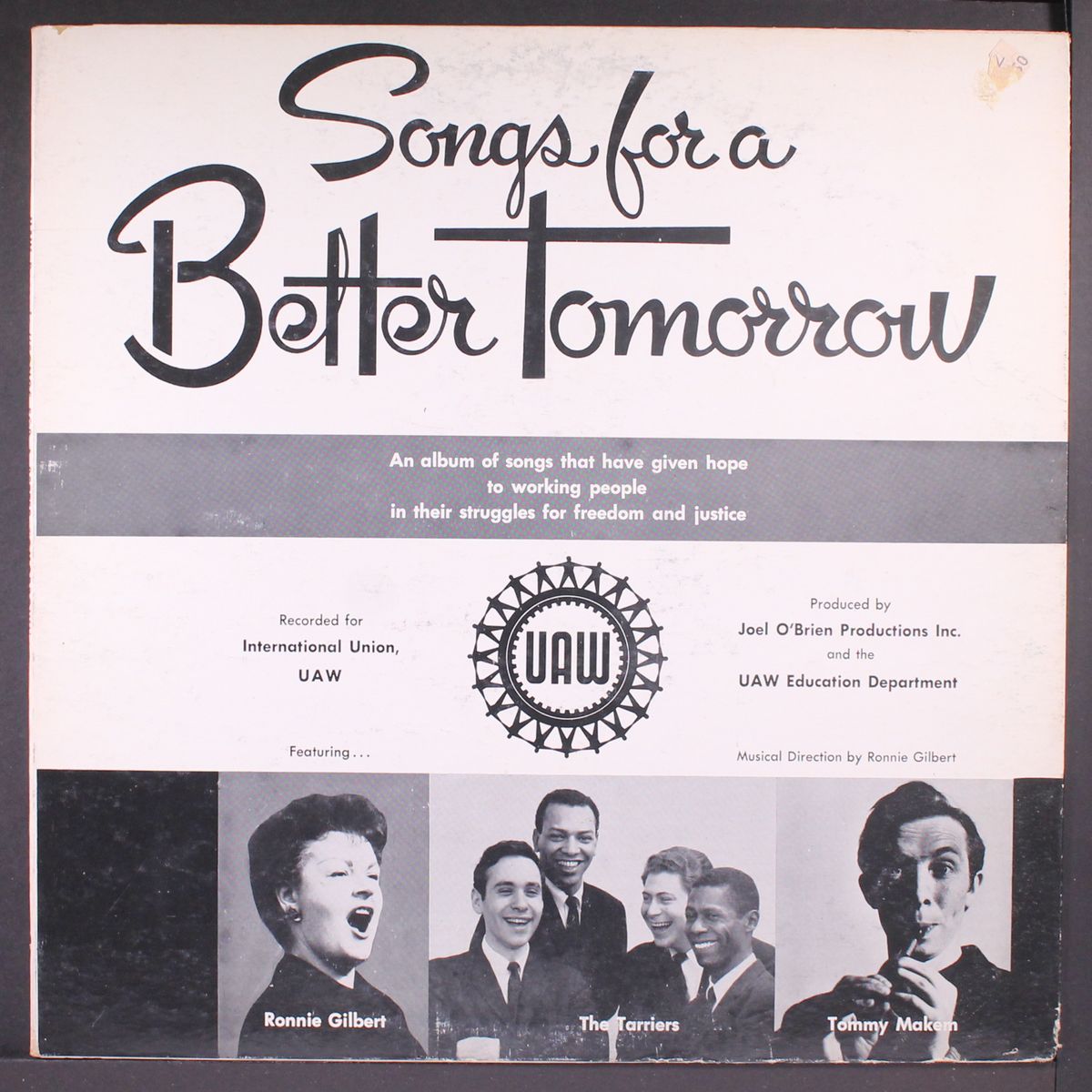 songs for a better tomorrow by VARIOUS